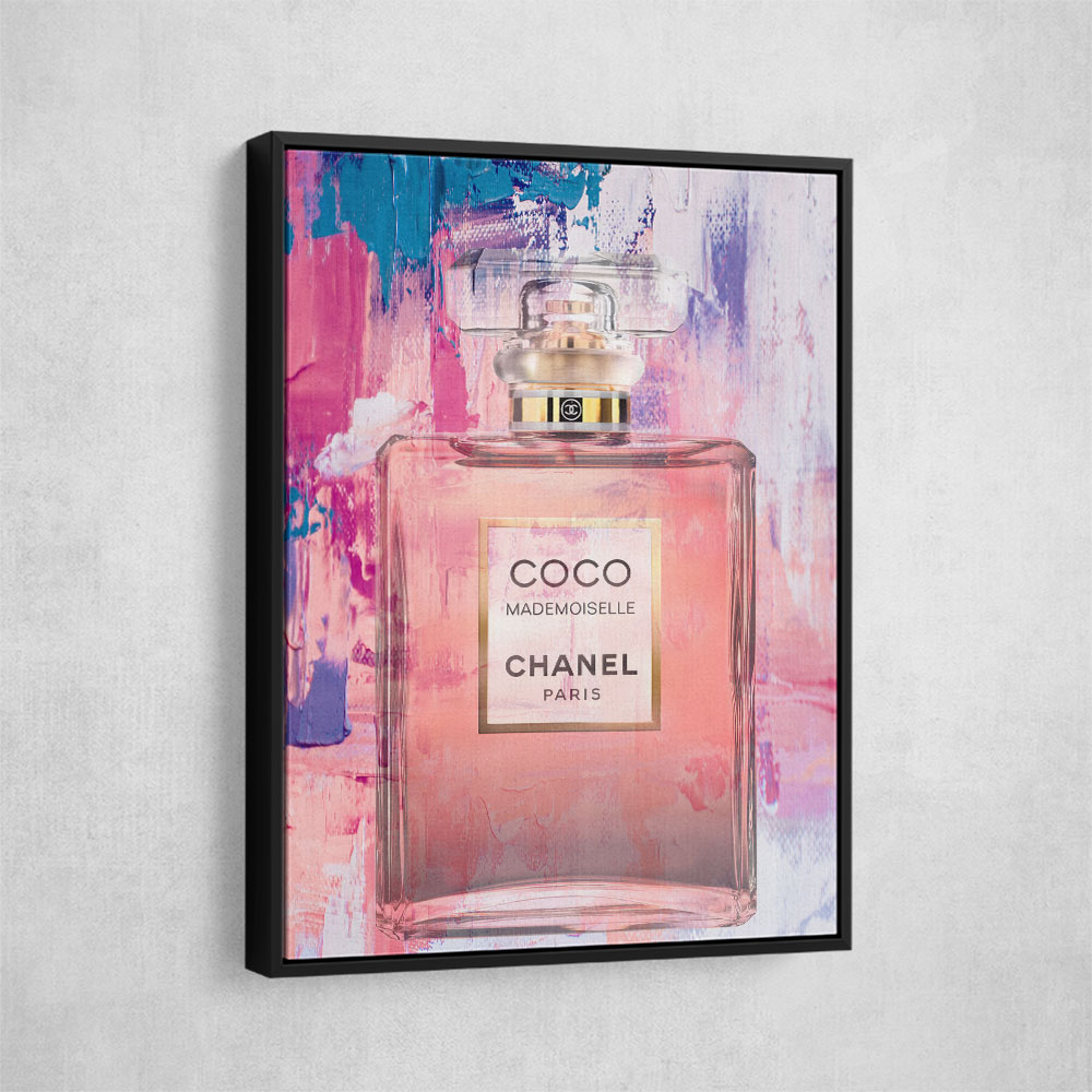 Coco Mademoiselle Abstract Perfume Bottle Wall Art